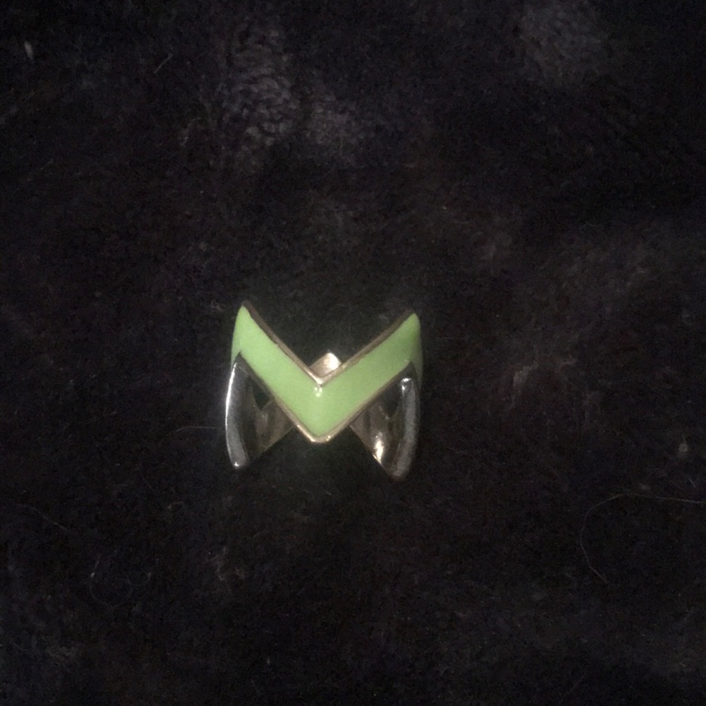 Green and silver ring!